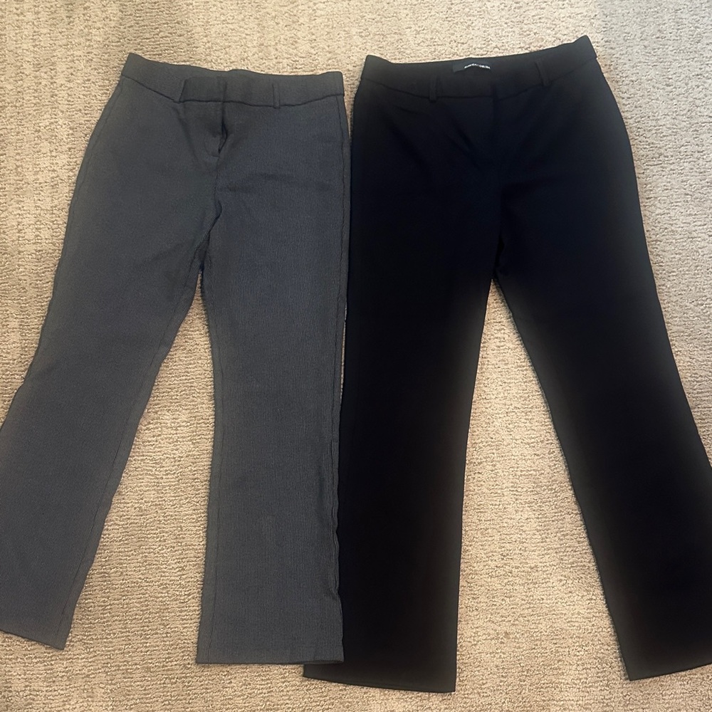 Amanda & Chelsea Women's Black and Gray Trousers - Set of 2
